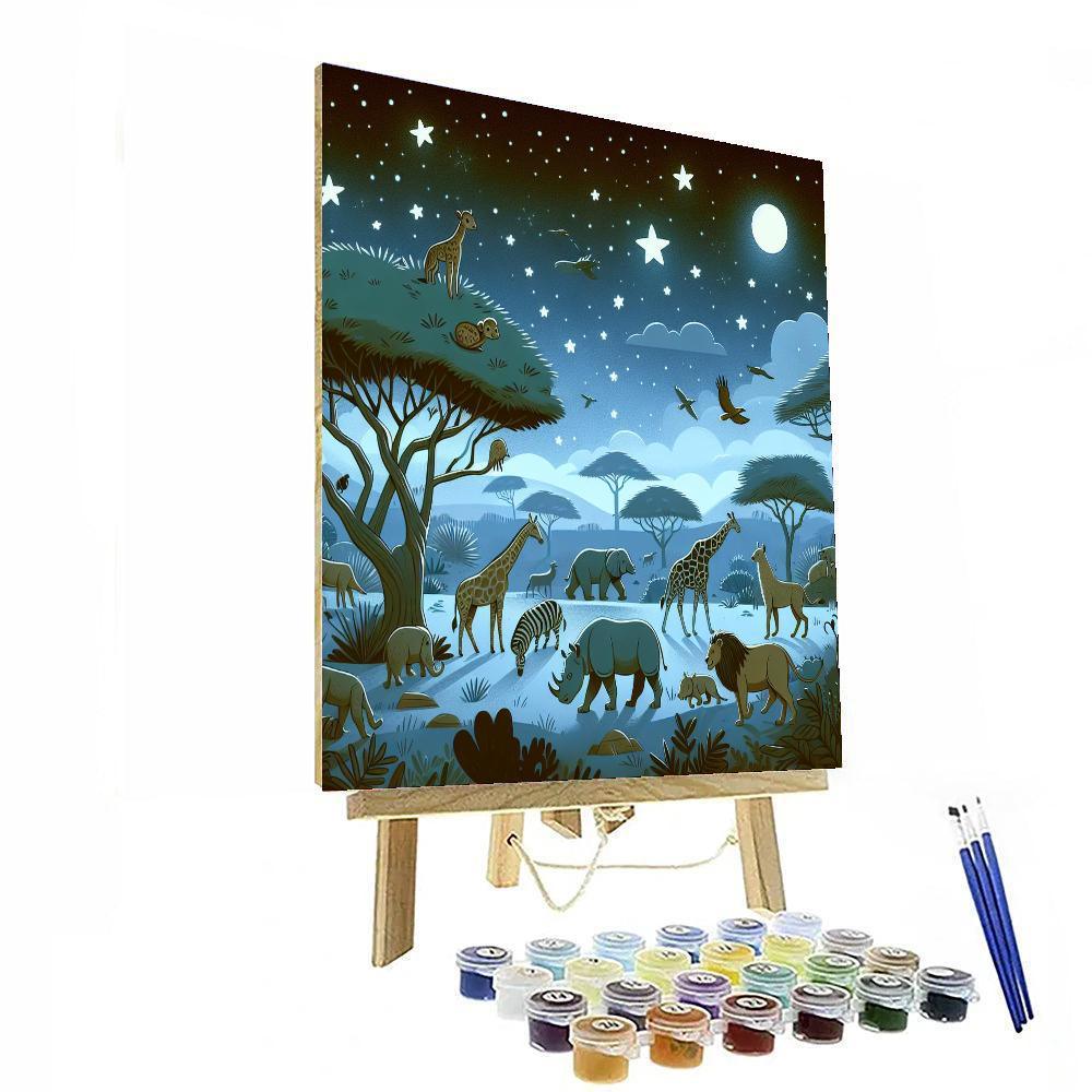 Starry Safari Sojourn Paint By Numbers