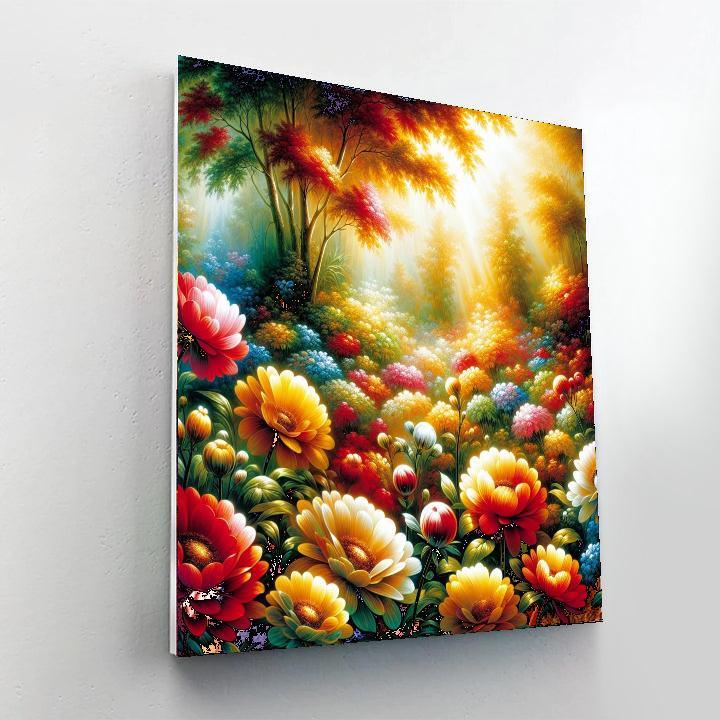 Sunlit Garden Reverie DIY Paint By Numbers
