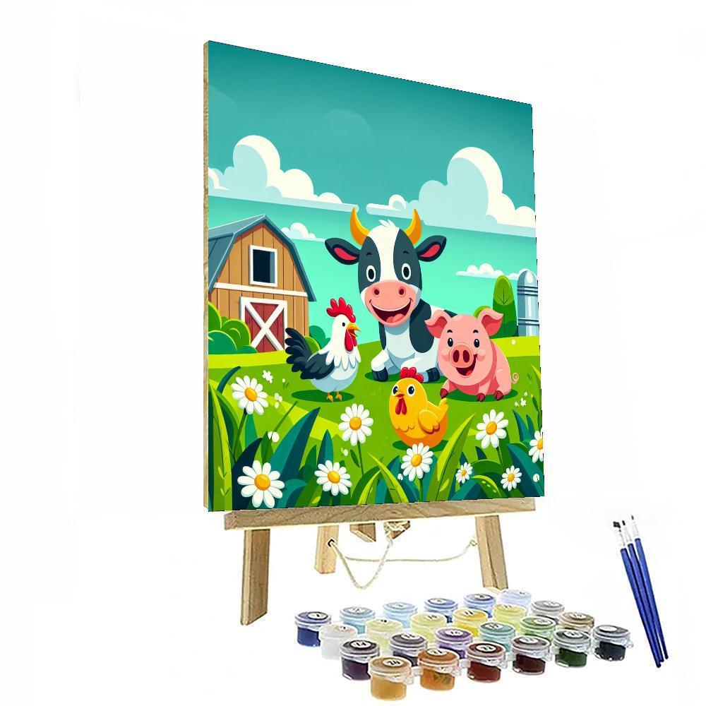 Fun Farmyard Paint By Color