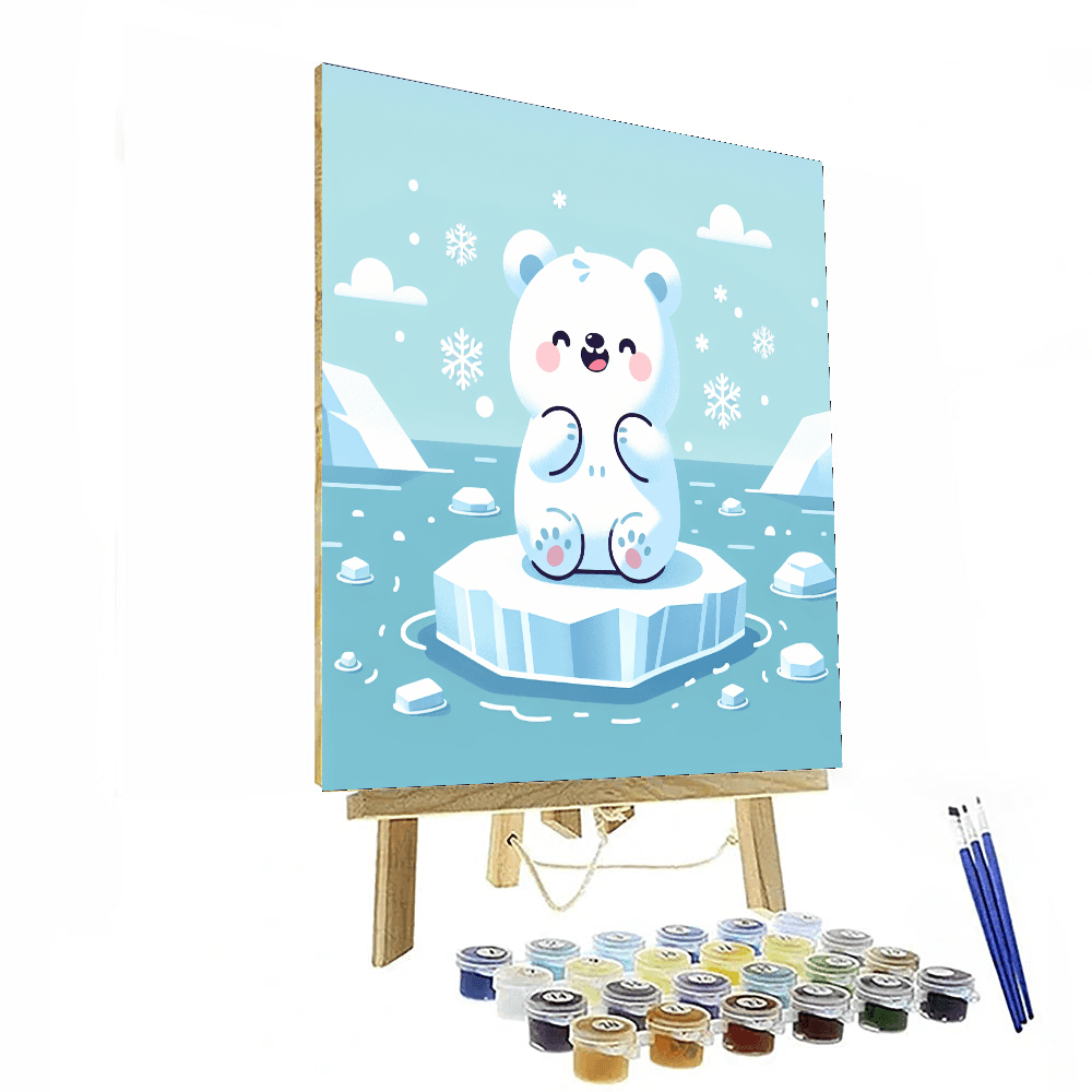 Cuddly Arctic Bear Paint By Numbers Kits