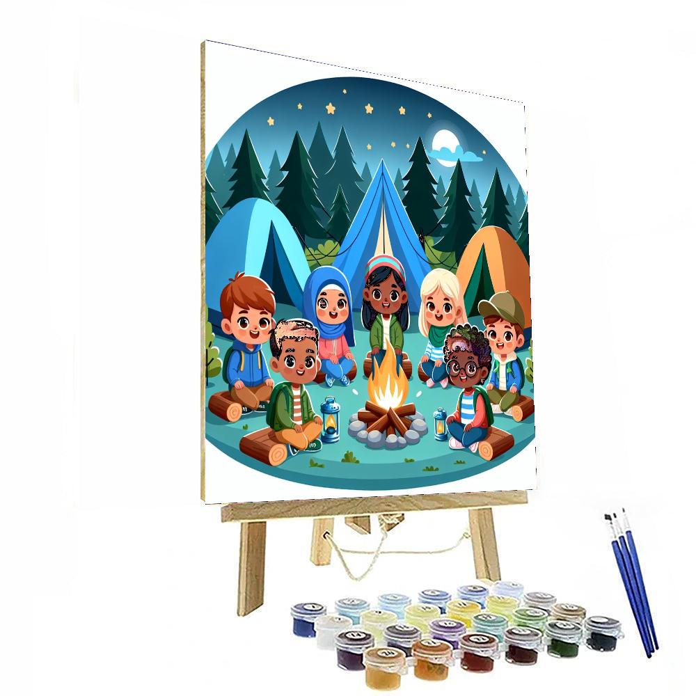 Camping Fun Number Painting