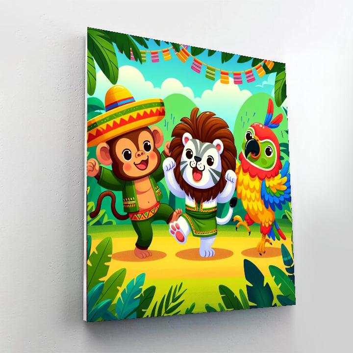 The Jungle Jamboree Painting Number Kit