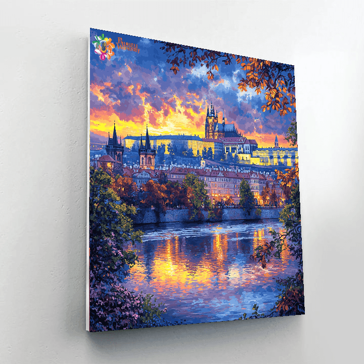 Prague Castle Number Painting