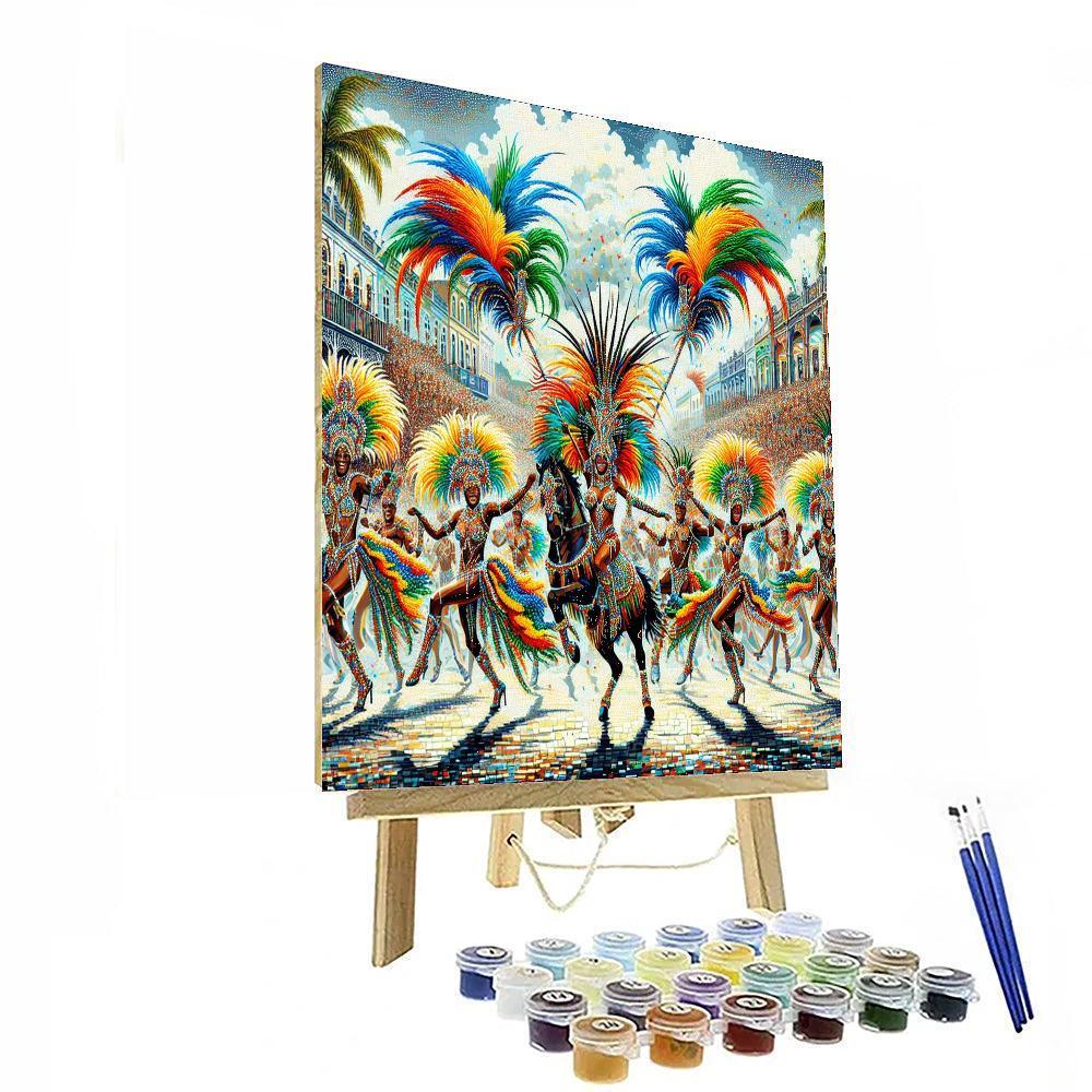 Karnival Of The Cannibals - Trinidad And Tobago Numbered Painting Kits