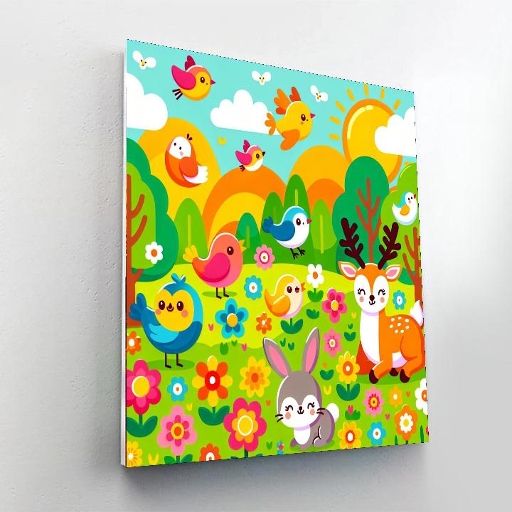 Joyful Nature Exploration Painting Number Kit