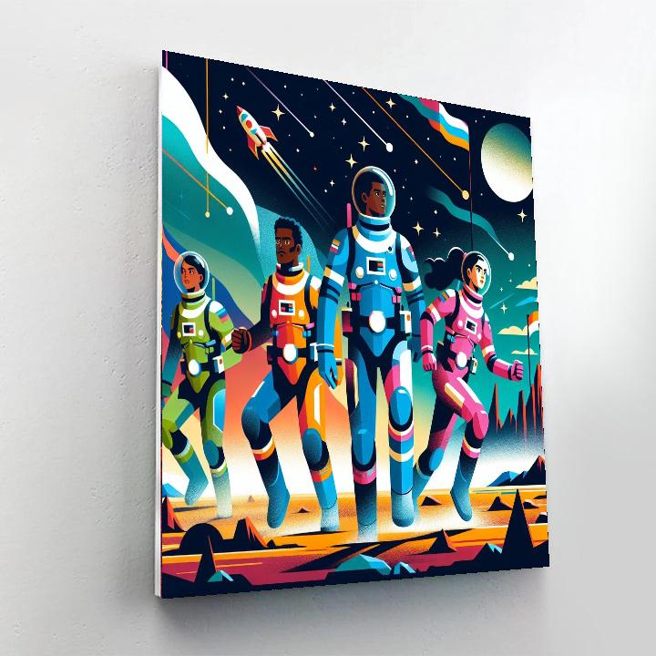 Space Rangers Rescue Mission Painting Number Kit