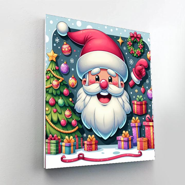 Jolly Santa Numbered Painting Kits