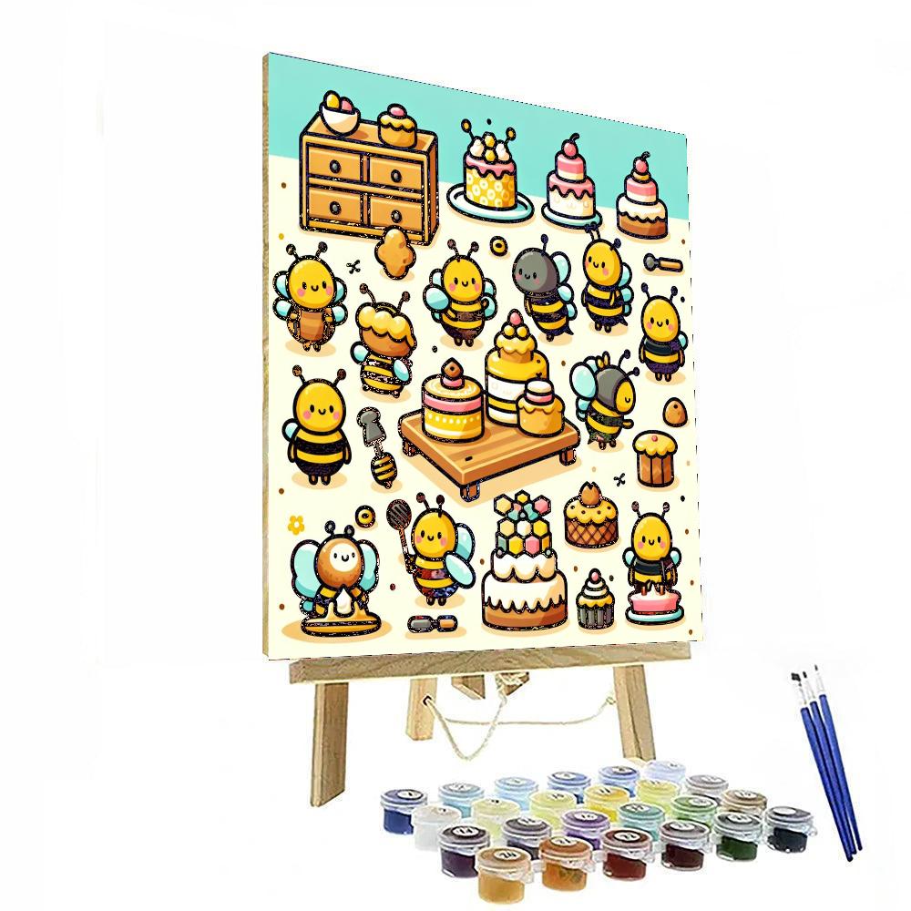 Buzzing Bee Bakery Painting Number Kit