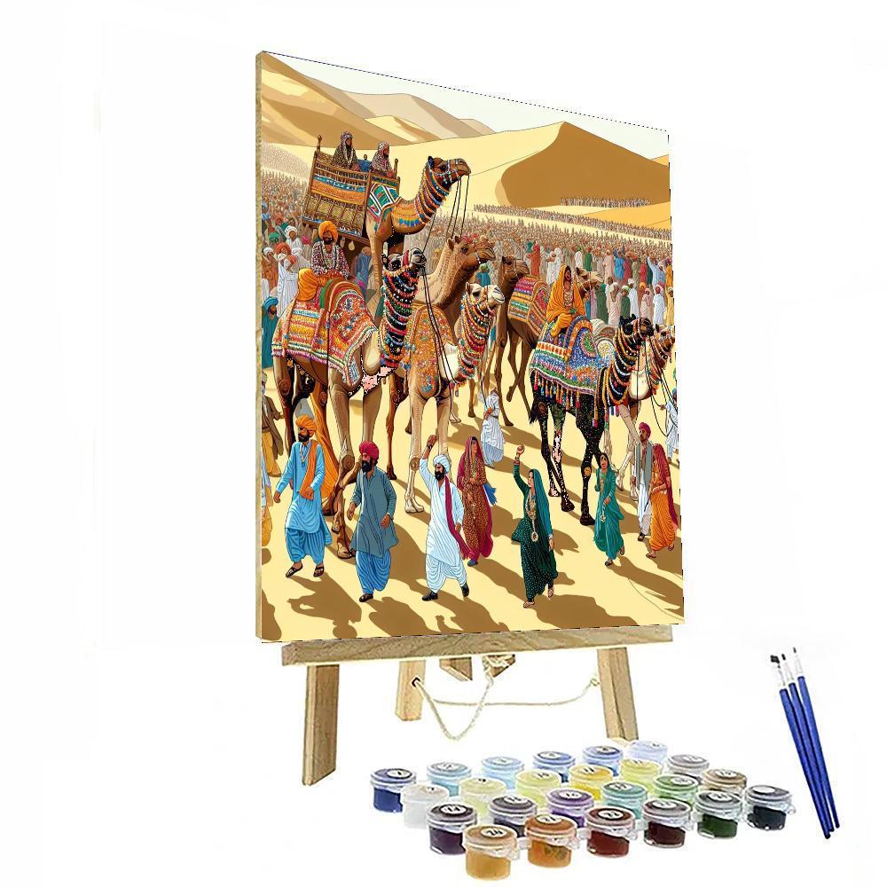 Bikaner Camel Festival - India Numbered Painting Kits