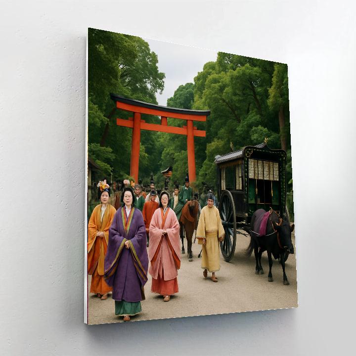 Gion Aoi Matsuri - Japan Painting By Numbers Kit
