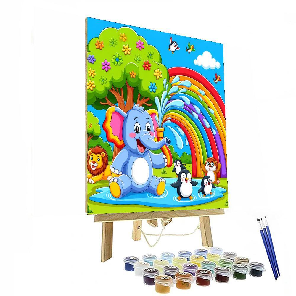 Happy Zoo Friends Paint By Number
