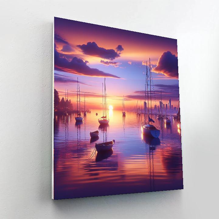 A Tranquil Harbor Paint By Numbers Art