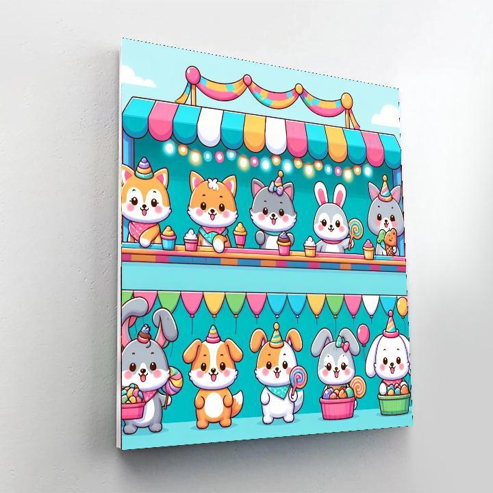 Cute Critters' Carnival Paint By Number