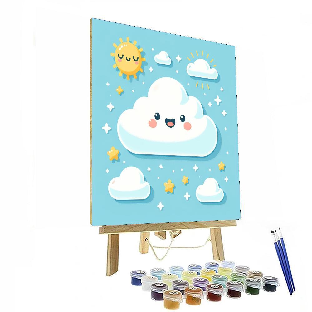 Whimsical Cloud Numbered Painting Kits