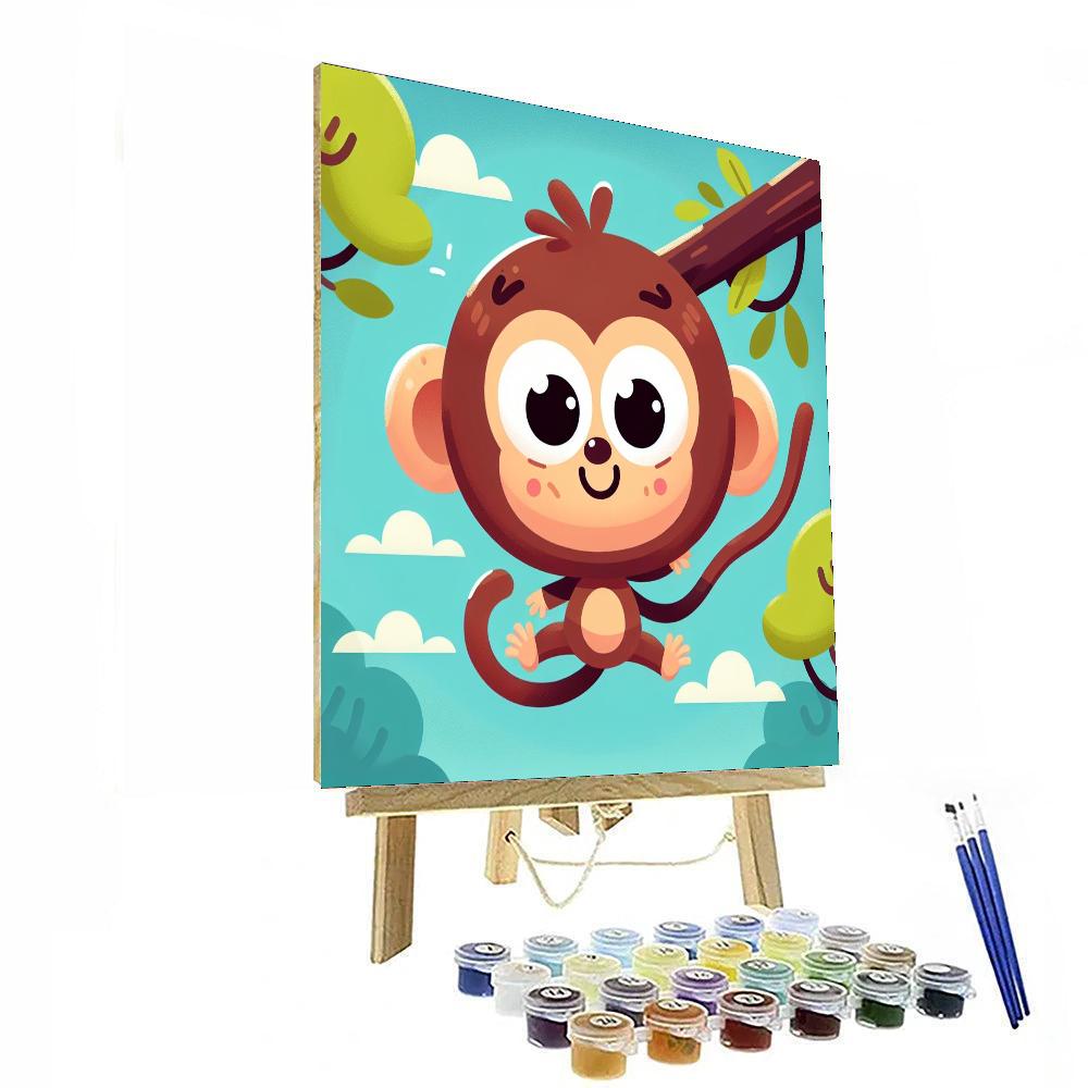 Cheeky Monkey Business Numbered Painting Kits