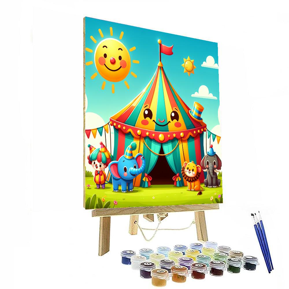 Lively Circus Tent Paint By Color