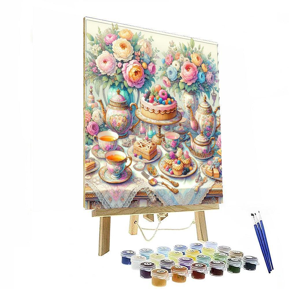 Charming Victorian Tea Party Paint By Number