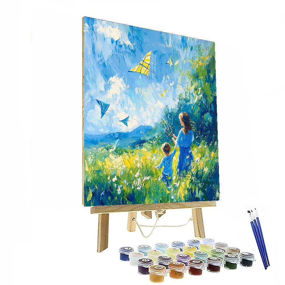 Kite Day Joy Painting Number Kit