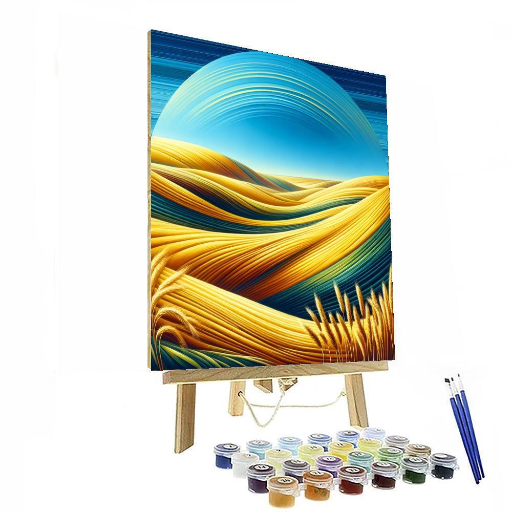 Golden Fields Of Grain DIY Paint By Numbers