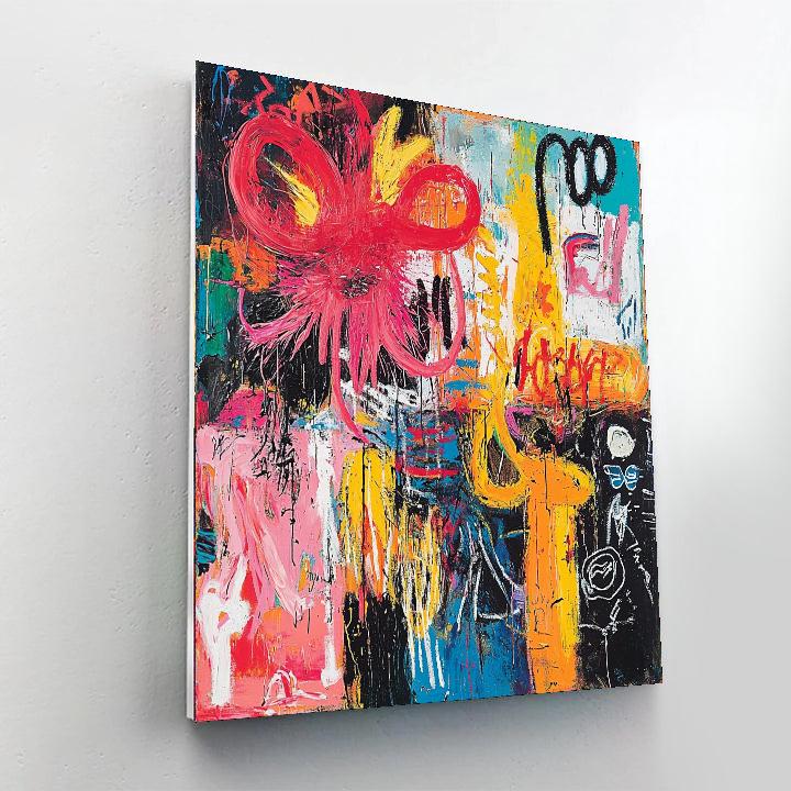 Jean-Michel Basquiat Inspired Inner Landscape  Paint By Numbers