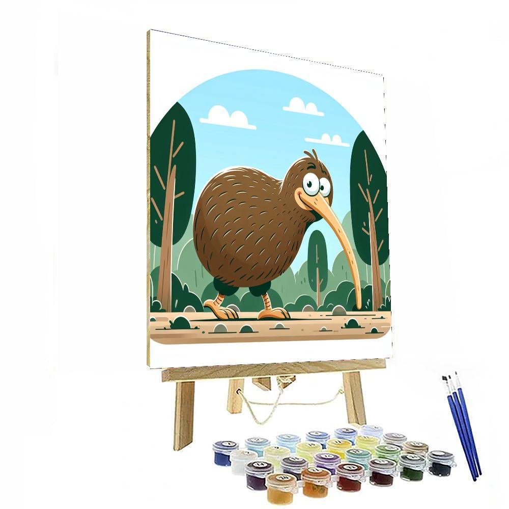 Kooky Kiwi Painting By Numbers Kit