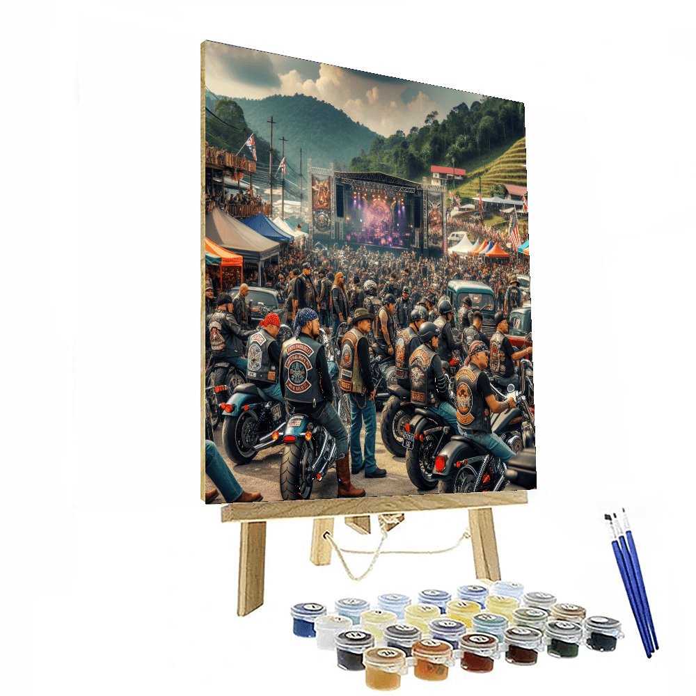 Harley Davidson Festival DIY Paint By Numbers