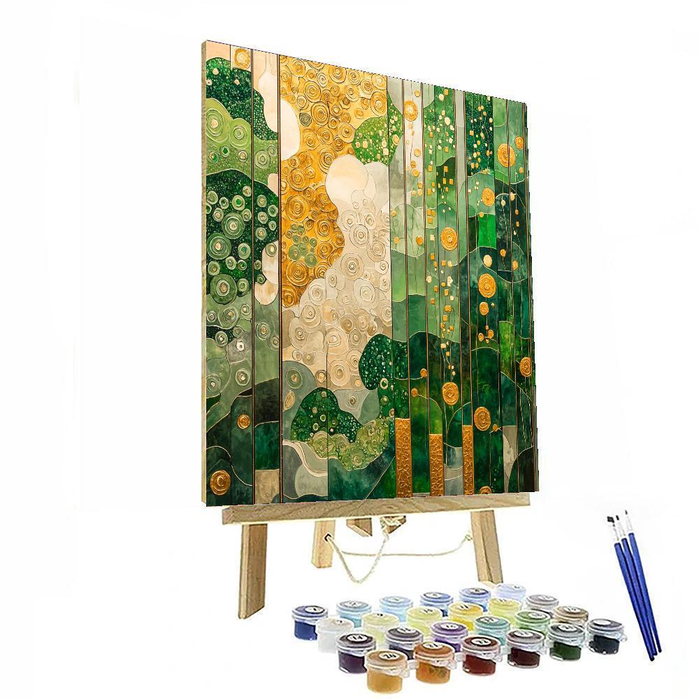 Gustav Klimt Inspired Timeless Patterns Of Life  DIY Paint By Numbers