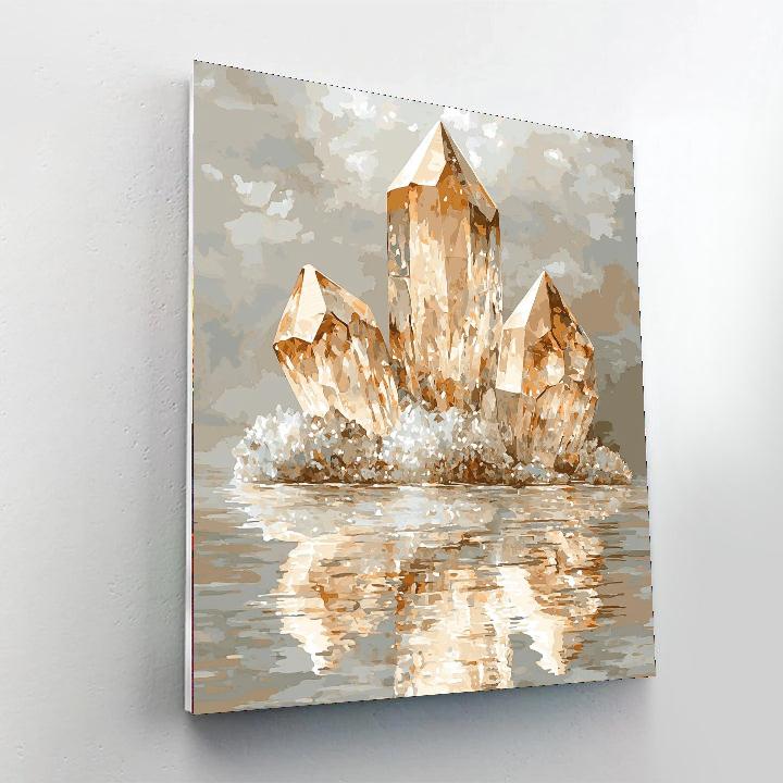 Leonardo Da Vinci Inspired Crystals Of Light  Paint By Number