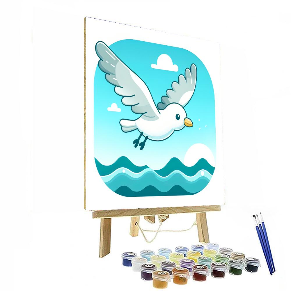 Sprightly Seagull Paint By Number