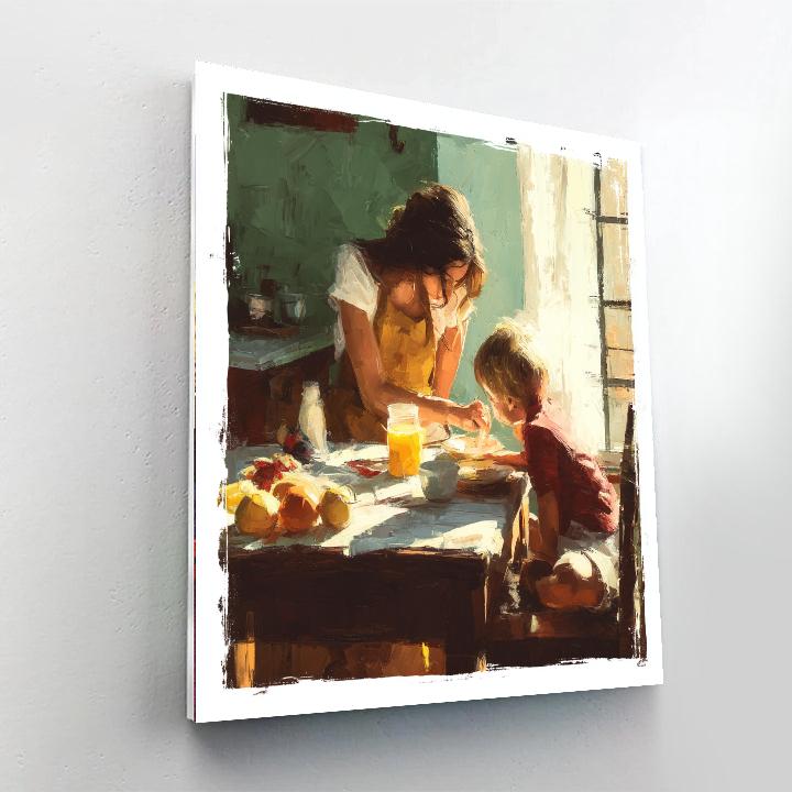 Sunlit Sunday Breakfast Paint By Color