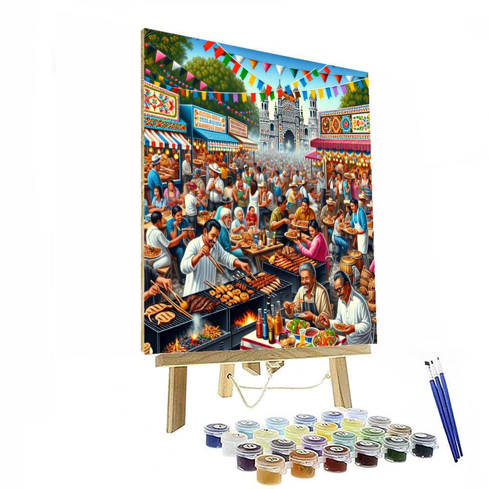 National Bbq Festival Paint By Numbers Art