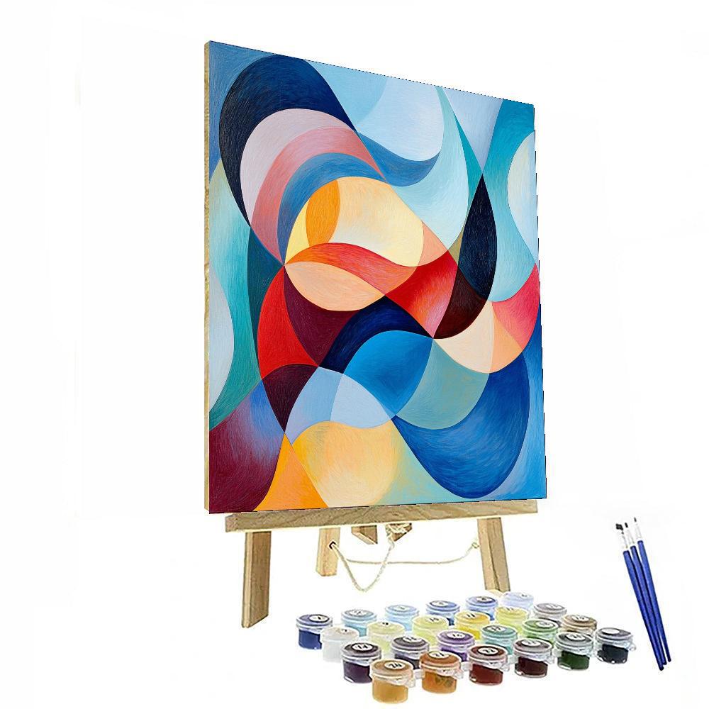 Paul Klee Inspired Cascading Thoughts  Paint By Number