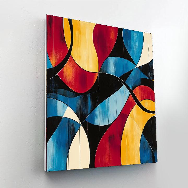 Joan Miró Inspired Harmony In Abstract  Number Painting