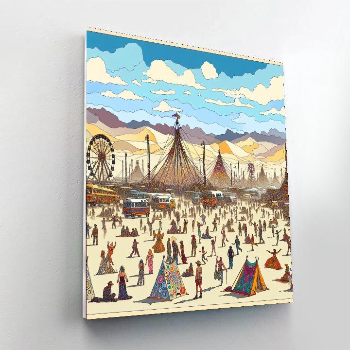 Afrikaburn - South Africa Paint By Color