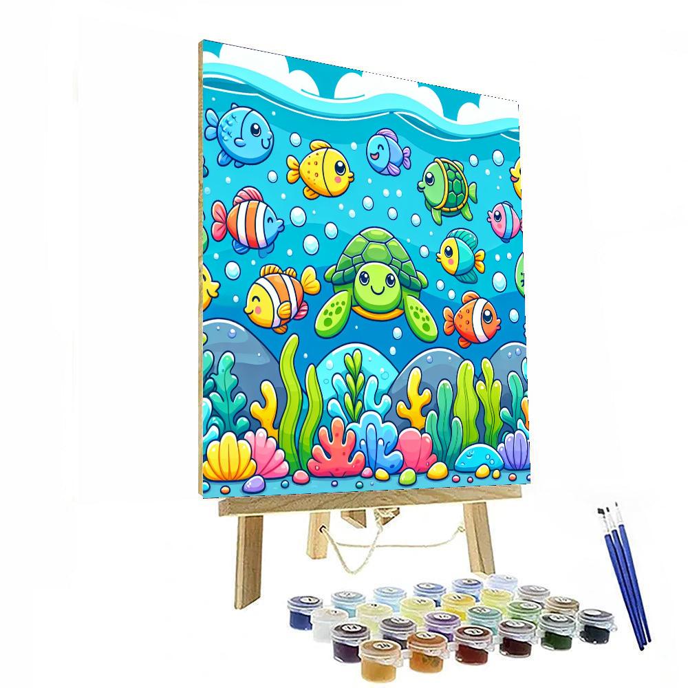 Ocean Wonders Safari Painting By Numbers Kit