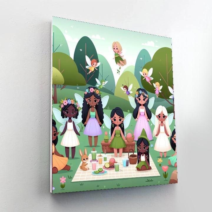 Woodland Fairy Picnic DIY Paint By Numbers