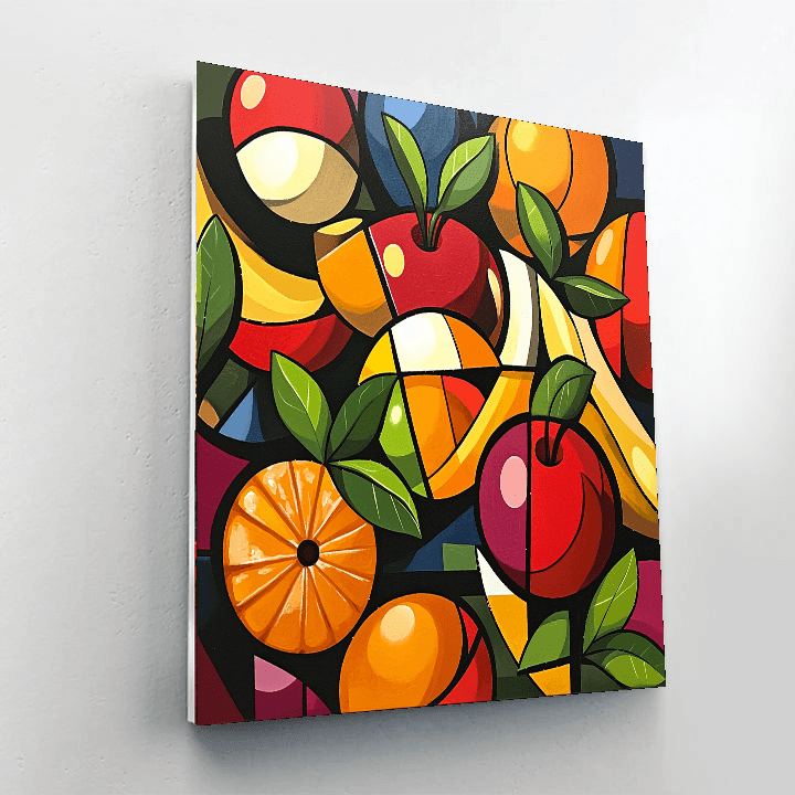Pablo Picasso Inspired Cubist Fruit Delight  Painting By Numbers Kit