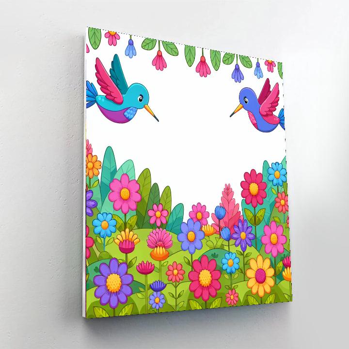 Harmony In Hummingbird Haven Paint By Numbers