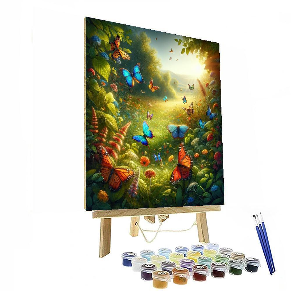 Kaleidoscope Butterflies Painting By Numbers Kit