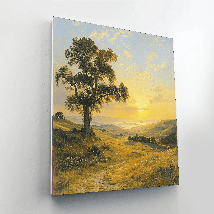 Albert Bierstadt Inspired Radiant Horizon  DIY Paint By Numbers