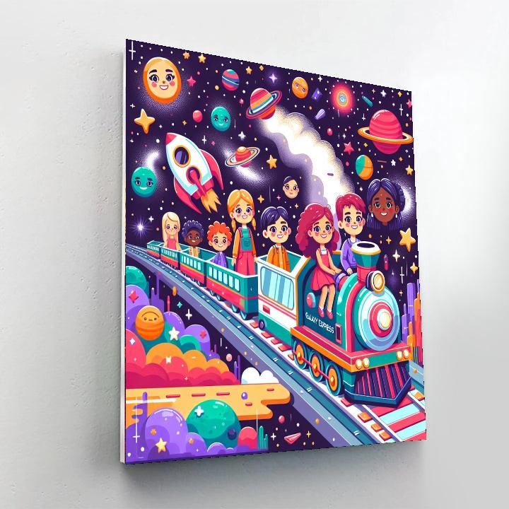 Galaxy Express Train Paint By Numbers