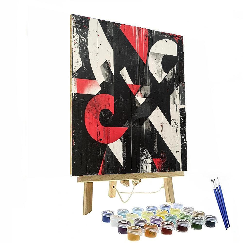 Banksy Inspired Silent Protest  Paint By Color