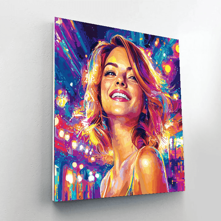 Emma Stone: A Journey Of La La Land Dreams Paint By Color