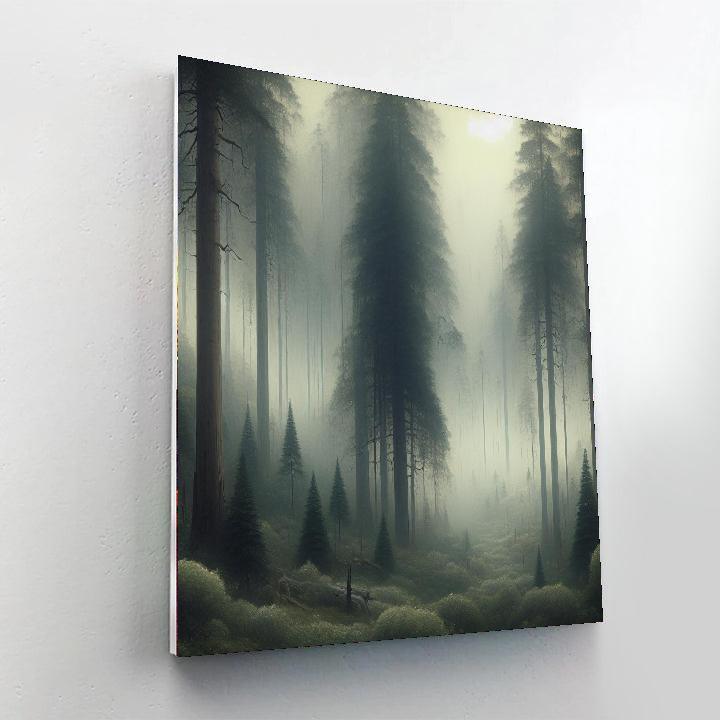Mystical Forest Fog DIY Paint By Numbers