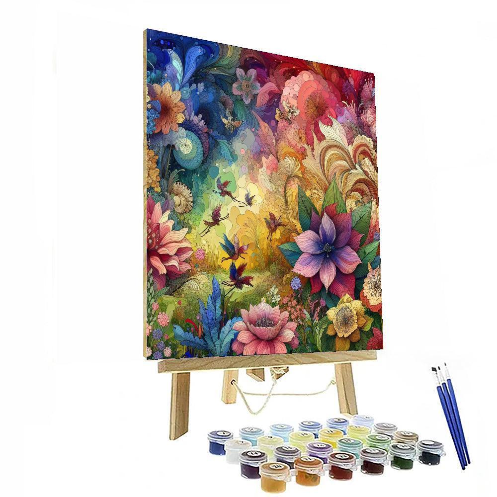Fantasy Floral Garden - DIY Painting By Numbers Kit – Artistry Rack