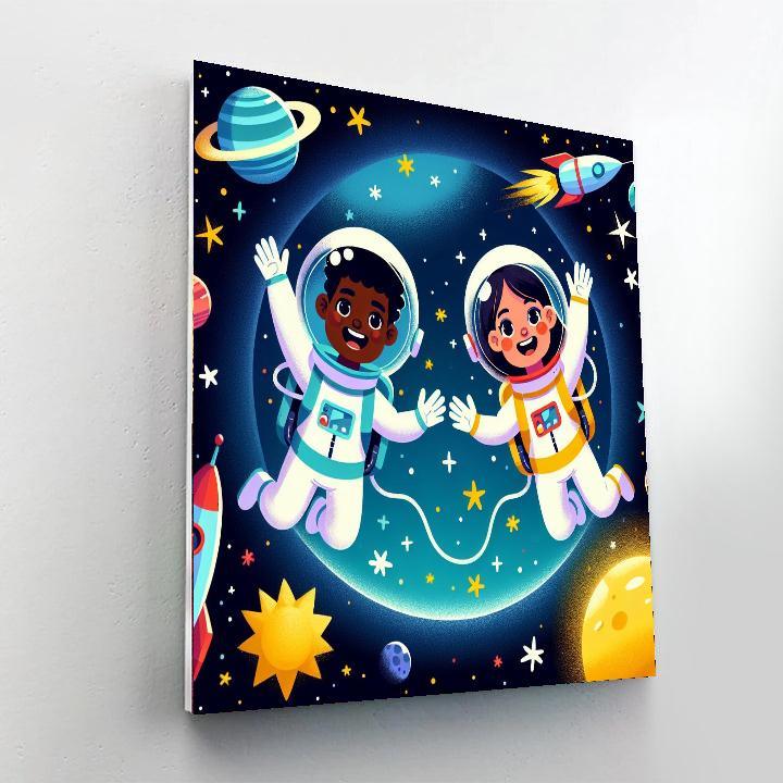 Joyful Space Exploration Paint By Numbers Kits