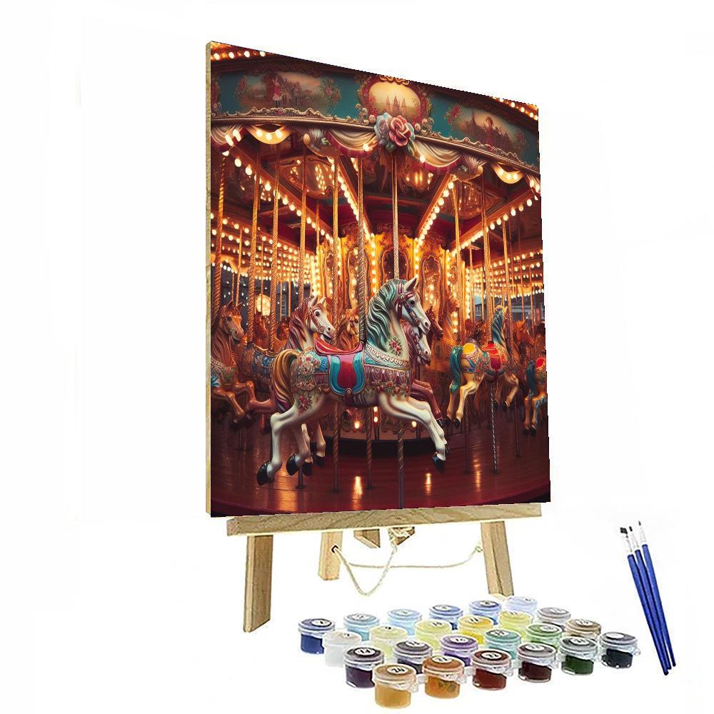 Carnival Carousel Delight Paint By Number