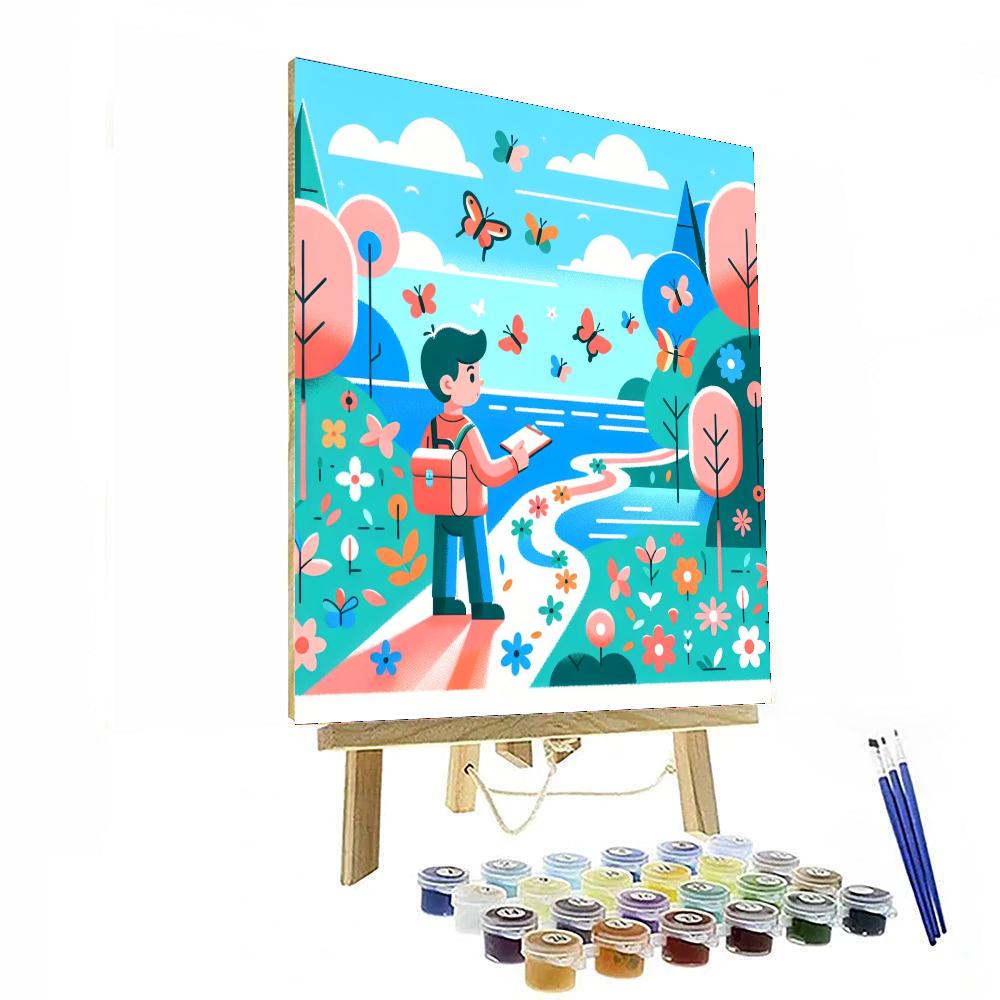 Wildlife Exploration Trail Painting Number Kit