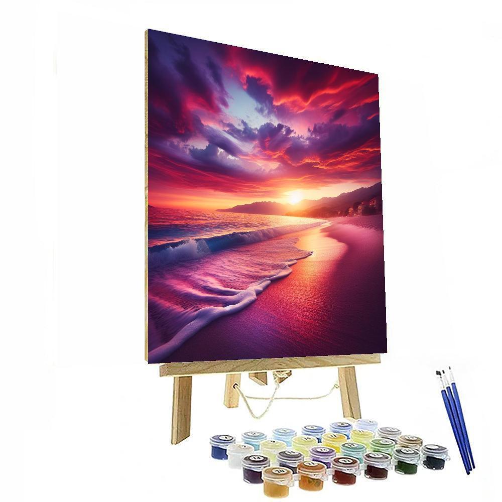 Mystical Coastal Sunset Numbered Painting Kits