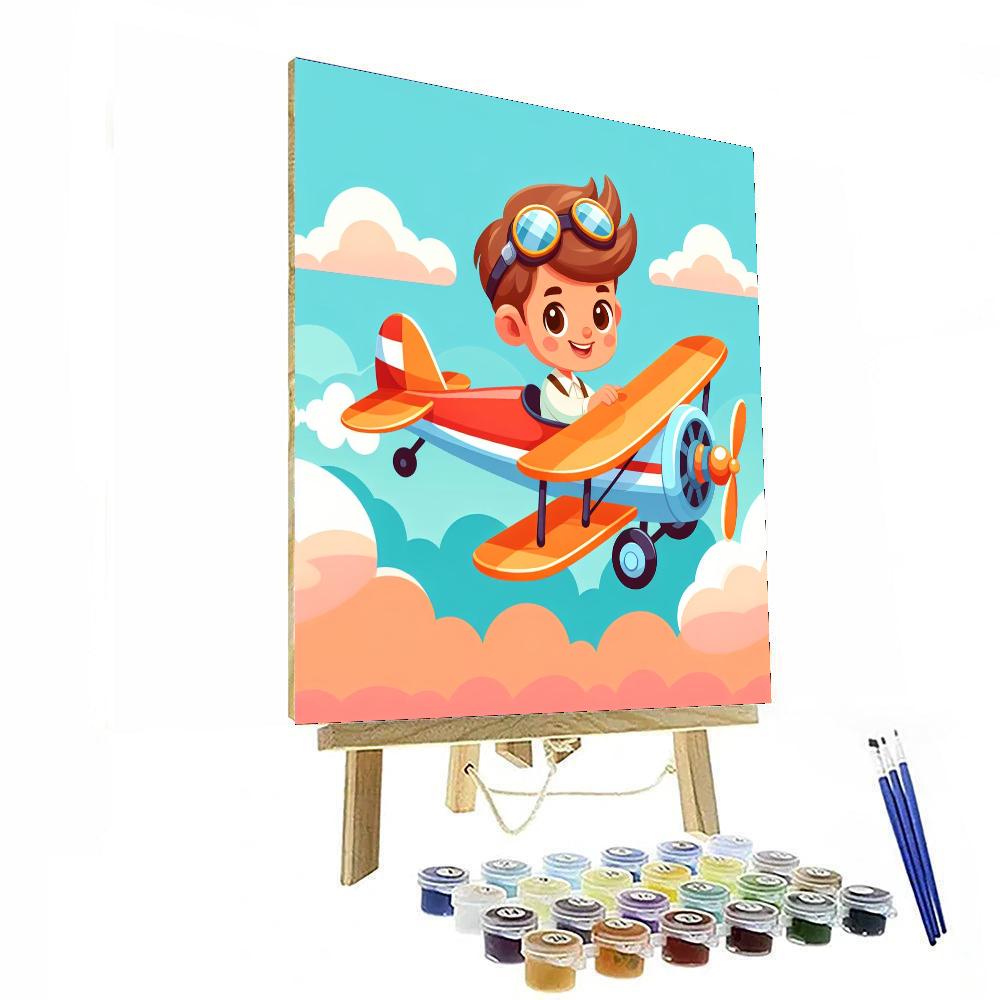 Adventurous Aviator Flight Numbered Painting Kits